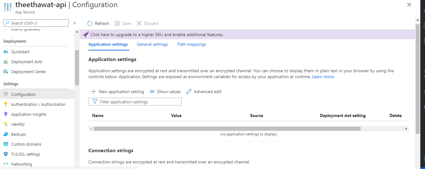 App Service Configuration